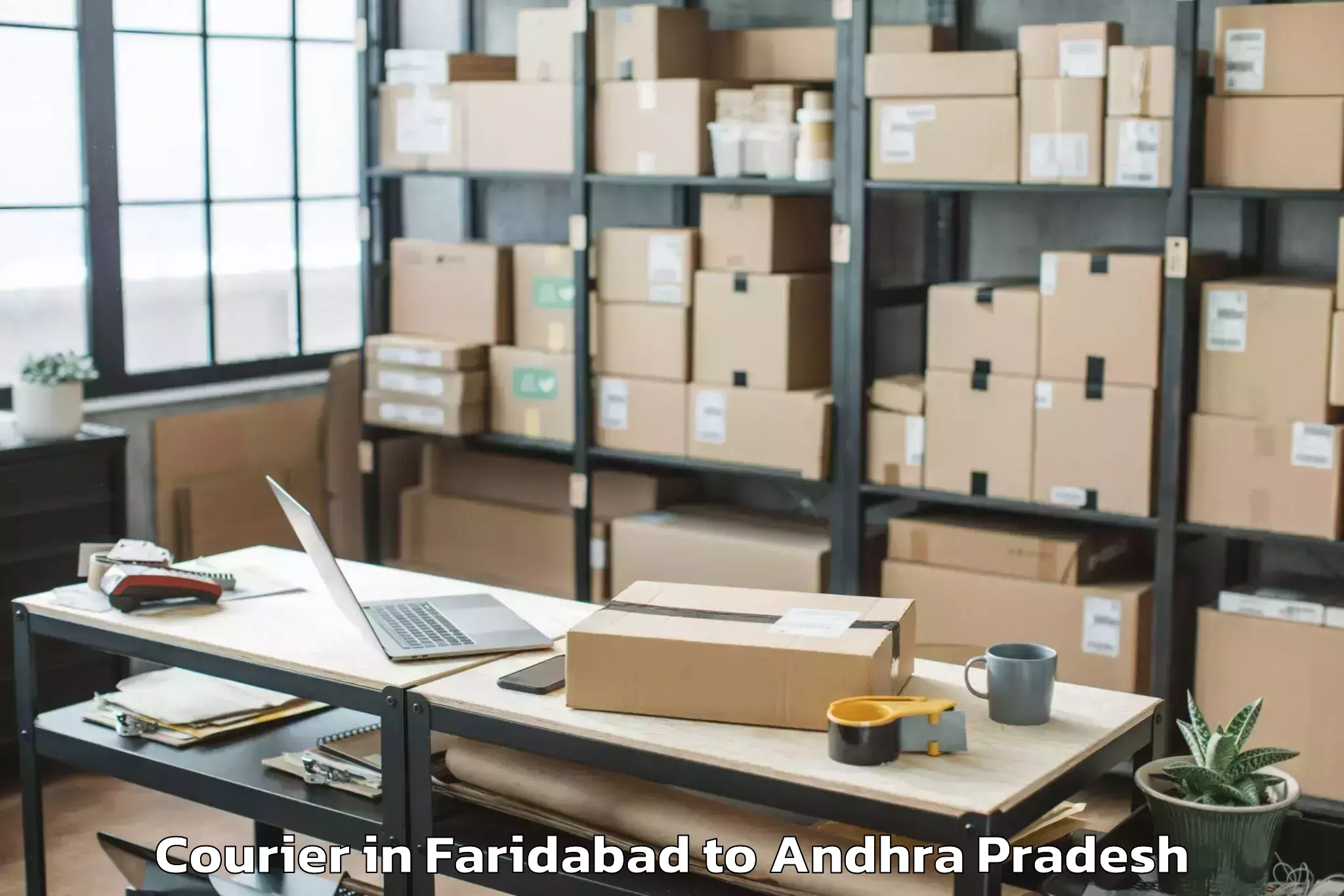 Book Faridabad to Challapalli Courier Online